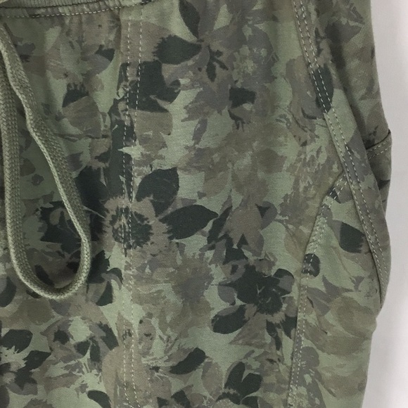 Anthropologie Saturday Sunday Green Floral Joggers - Picture 5 of 12